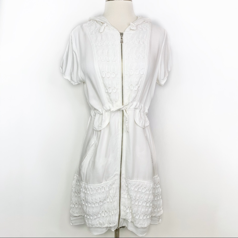 Monoreno Hooded  Zipper Dress